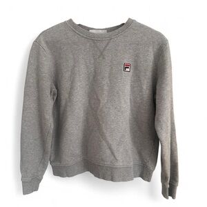 VINTAGE Fila Classic Gray Crewneck Sweater Medium